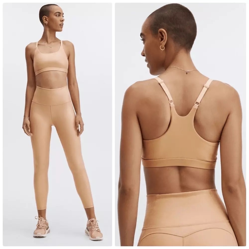 Fabletics Gia Iridescent Low Impact Sports Bra in Iridescent Desert